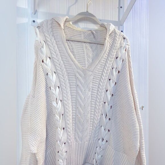 FREE PEOPLE BALLOON SLEEVE SWEATER XS/S - Picture 3 of 5